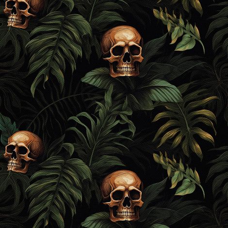 Tela decorativa para exteriores Oxford - Motivo de calavera I DX4471 (1/5)