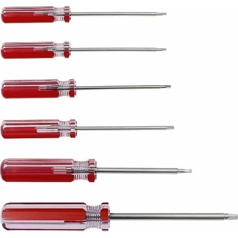 Jeu de 6 tournevis triangulaires, embouts de tournevis triangulaires magntiques 1,8 mm 2,0 mm 2,3 mm 2,7 mm 3,0 mm 4,2 mm Outil de rparation de tournevis pour jouets et changement de batterie (1/5)
