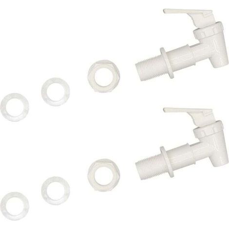 Ersatz-Kühlhahn, wiederverwendbarer Auslaufhahn, Hebelhahn, BPA-freier Kunststoffhahn (milchig) (1/4)