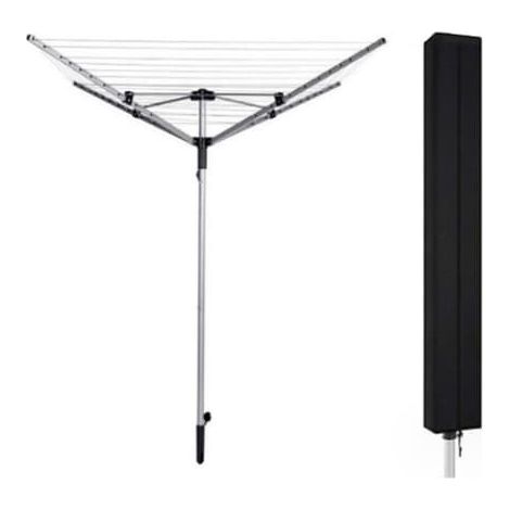 1 housse noire (160 x 15 x 15 cm) pour étendoir à parasols, jardin (1/5)