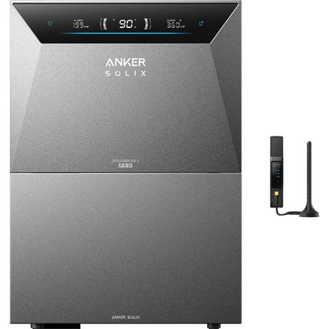 Kit Anker SOLIX Solarbank 4 E5000 Pro con batteria di espansione BP5000