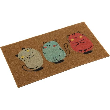 Felpudo Versa Termoplástico 40 x 2 x 70 cm Gatos (1/2)