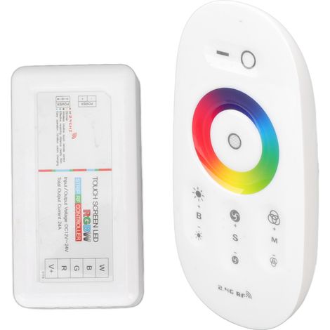 Interrupteur variateur tactile sans fil RF 2,4 GHz pour ruban LED RGBW 7 couleurs, contrôleur DC12 à 24 V (1/5)