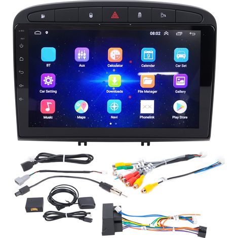 Écran tactile multimédia 9 pouces pour navigateur automobile, compatible Android 10.0 et Bluetooth, remplacement pour Peugeot 408/308/308SW 1013 (1+16G) (1/3)