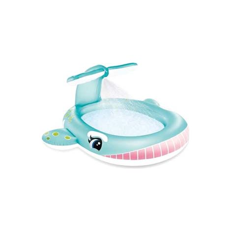 PISCINA GONFIABILE OVALE BALENA  +2 ANNI  cm.201x196x91h.  peso kg.3 (57440)    INTEX