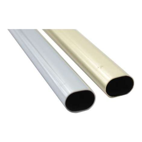 Tubo Ovale Cromato Misura Mm.15X22 Mt.1