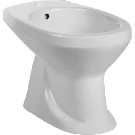 Bidet a terra in ceramica bianca serie tris BARBOTTINA