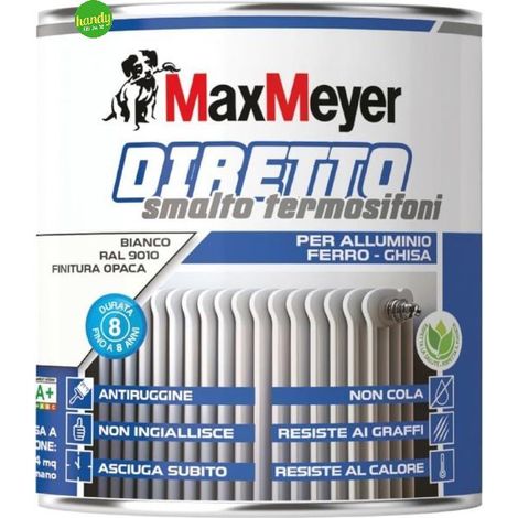 Smalto diretto opaco per termosifoni MaxMeyer bianco 500 ml