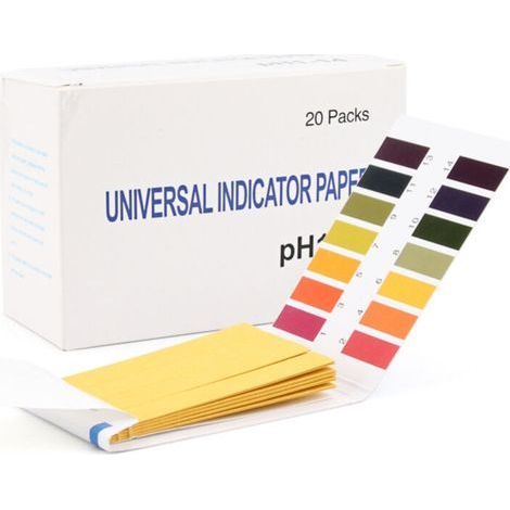 20 Tests pH 1-14 Papier Tournesol pour Eau, Sol, Nourriture Animale et Surveillance Alimentaire