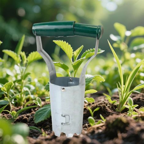 Outil de plantation multifonction pour le jardinage – Transplanteur en métal durable pour légumes et fleurs (1/5)