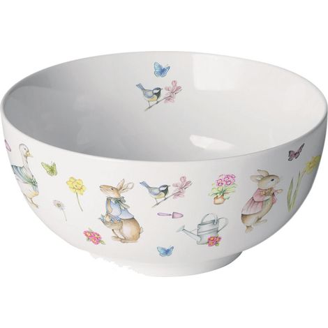 Bol en porcelaine fine jardin de pâques