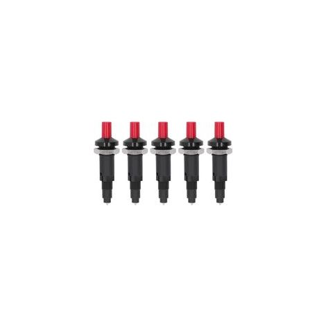 Allumeur à Une Sortie, 5 piezas Piezo Spark Ignition PP One Outlet Plug Bouton Poussoir Allumeur Cuisine Briquet Accessoires Convient pour Chauffage au Gaz