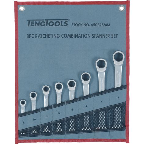 Juego de 12 llaves combinadas con carraca  TENGTOOLS 6512RSMM 167160209