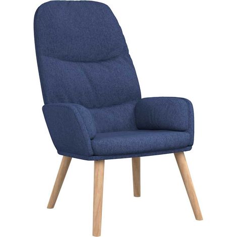 Maison Exclusive - Relaxsessel Blau Stoff (1/5)