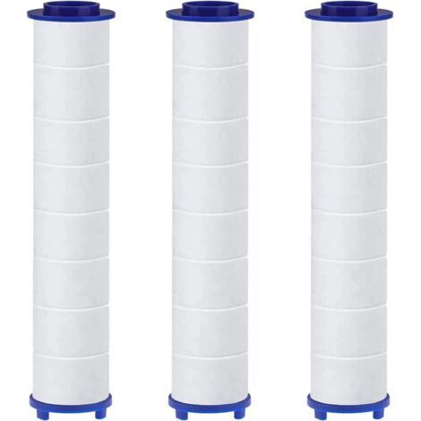 Lot de 3 Filtres en Coton PP avec Billes de Sulfite de Calcium pour HAPPUP Pommeau de Douche, Cartouche Sédiment Filtrée, Filtre Pomme Douche 10,5x2 cm (1/5)