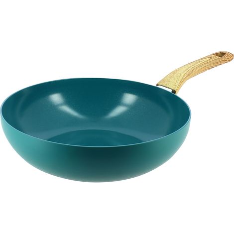 Wok 28cm en aluminium recyclé, COLORAMA (1/4)
