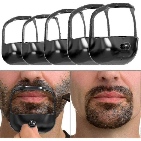Gabarits de mise en forme de bouc pour hommes - Ensemble de 5 tailles : Soins et coiffure de la barbe