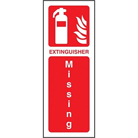 Extincteur Signes, rigide Plastique, S : 75 mm x 200 mm