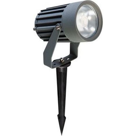 Faretto Da Esterno Moderno Tube Alluminio E Vetro Grigio Led 12W 4000K (1/5)