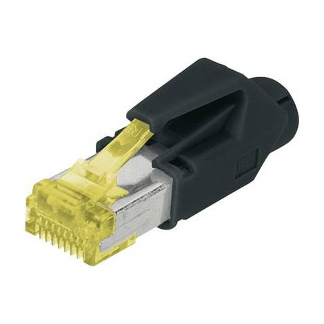 Digitus A-MO6 8/8 HRS Fiche modulaire RJ45 CAT 6, blindée, avec manchon anti-courbure A-MO6 8/8 HRS (1/2)