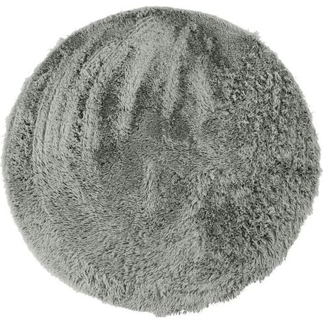 NEO YOGA - Tapis lavable à base fine et souple extra doux gris clair diam.160