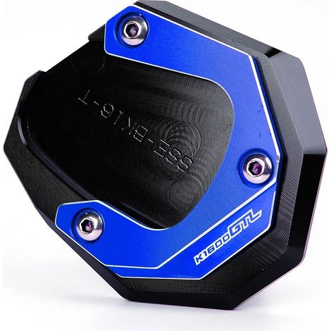 (Bleu-K1600GTL) Compatible avec BMW K1600B K1600GT K1600GTL K1600 B GT GTL 2017-2022 2023. Béquille latérale CNC, extension, support, porte-clés. (1/4)