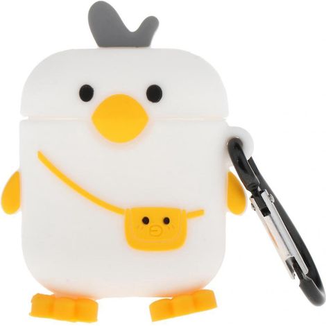 Silikon-Kopfhörerhülle mit Cartoon-Motiv für AirPods 1 und 2 (Ananas) (1/5)