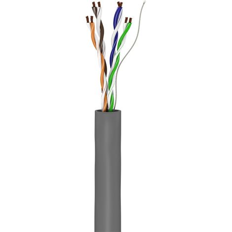 Goobay 68941 cable de red Gris 100 m Cat5e U/UTP (UTP)