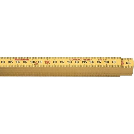 0-35-320 Mesure Pliante 2 M X 15 Mm En Synthétique Fabriqué En France - Surface Anti-Reflets (1/3)
