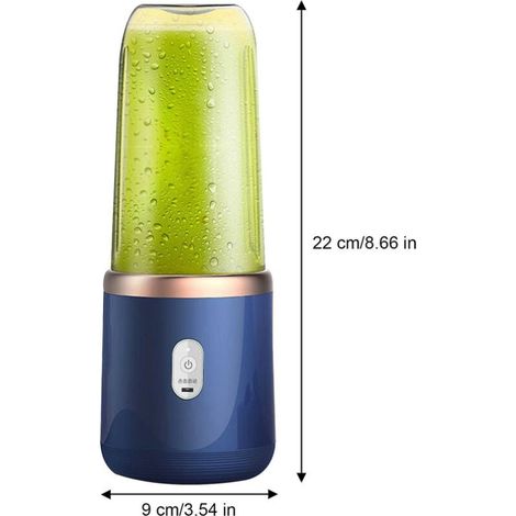 Extracteur de jus électrique portable domestique Mini presse-agrumes pour l'extérieur (couvercle simple rose) (1/3)