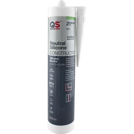 silicona neutra. . pintable. 300 ml. para . no ennegrece - qs adhesivos color silicona translúcido color silicona blanco