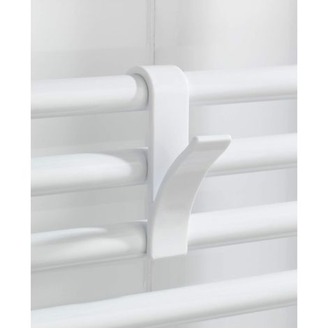 Crochet radiateur Crochet radiateur sèche serviette blanc plastique 5pcs (1/4)