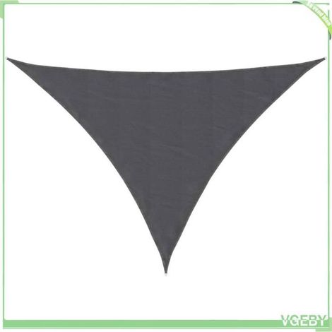 Voile de parasol triangulaire - FAFEICY - 135119 - 3x4x4 m - Tissu Oxford enduit PU - Anthracite - Anti-UV (1/5)