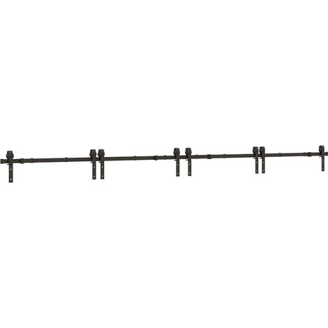Maison Exclusive - Kit de herrajes para puertas correderas acero