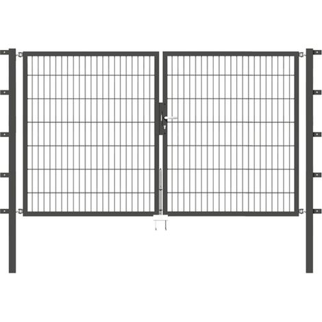 ALBERTS Doppeltor Flexo, fvz.anthr.Kst.b.RAL 7016, lichte BxH2500x1400, PF60x60/1900mm (1/3)