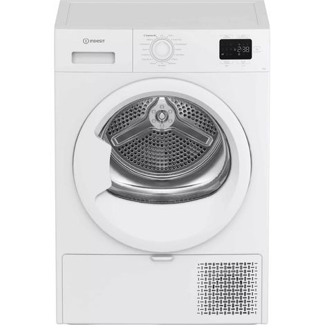 Sèche-linge pompe à chaleur 60cm 9kg blanc - Indesit - CYD92DWWFRX (1/5)