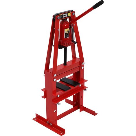 Pressa idraulica da officina 6T, pressa per telai di automobili, pressa per cuscinetti, pressa idraulica da 130 mm, pressa da officina in acciaio al carbonio per prese per automobili, guarnizioni