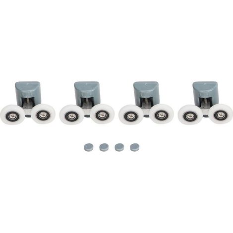 Remplacement de douche porte coulissante en verre coureurs supérieurs rouleaux poulies roue (1/5)