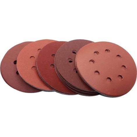 30 disques ponçage 125 mm grains 800-2000, papier abrasif pour polissage (1/5)