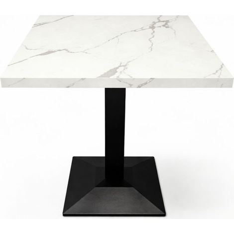 Mesas Bar - Mesa Kuat Black 70 cm - Mármol (1/4)