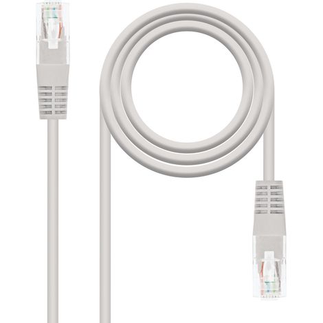 Cable de Red RJ45 UTP Nanocable 10.20.0400-L30 Cat.6/ 30cm/ Gris