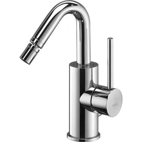 Miscelatore bidet con canna orientabile e scarico automatico Paffoni serie Light LIG937CR Cromato - Ottone