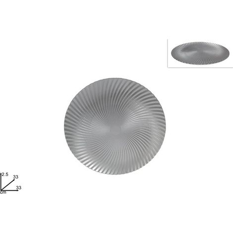 Sottopiatto Decorativo Natalizio Ondulato Silver 33 cm (1/2)