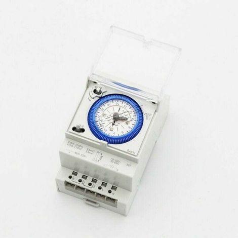 Minuterie analogique avec moteur synchrone et programme journalier, minuterie, 12VAC/DC Femeo (1/4)