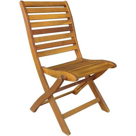 2 x SEDIA LEGNO PIEGHEVOLE 56X60XH90CM