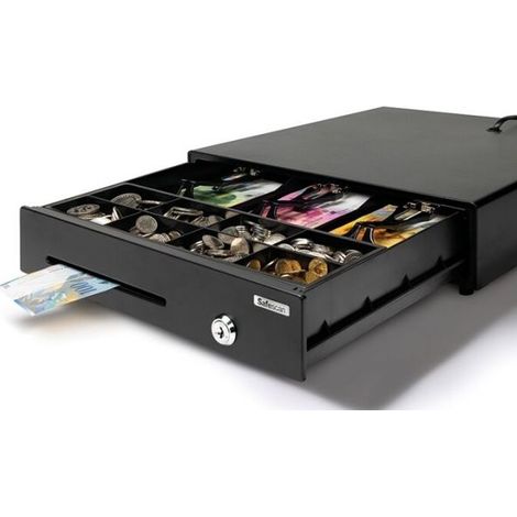 Safescan Cassetto Porta denaro Soldi leggero Apertura elettrica chiave LD-4141