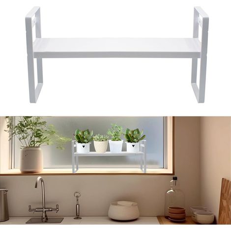 Narrow Stackable Window Shelves Succulent Plant Stand for Tight Spaces Adjustable Length 35-60cm (1/5)