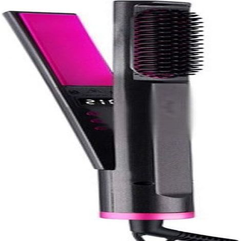 Fer à lisser pour cheveux de femme, lisseur et boucleur 3 en 1 avec cordon rotatif à 360°, cadeau idéal pour les femmes et les jeunes filles. (1/5)