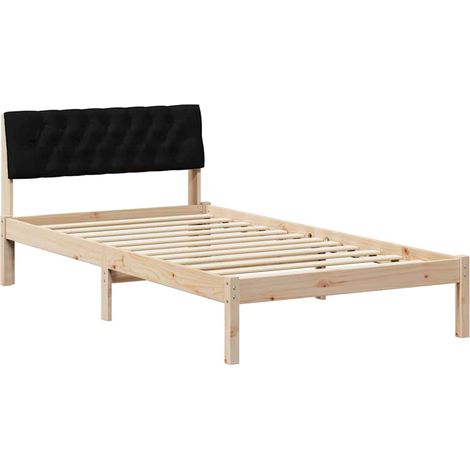 Maison Exclusive - Struttura del Letto con testiera Marrone e nero 100 x 200 cm
