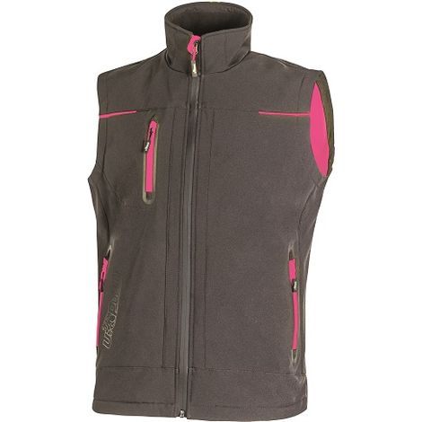 Gilet soft shell Universe Grey Fucsia tg. M